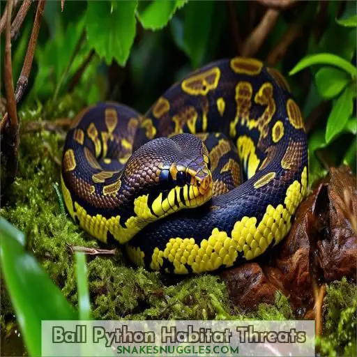 Ball Python Habitat Threats