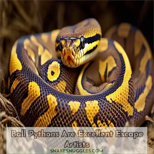 Ball Pythons Are Excellent Escape Artists