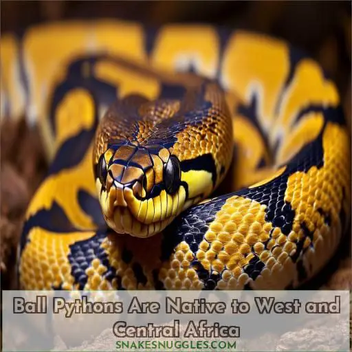 Ball Pythons Are Native to West and Central Africa