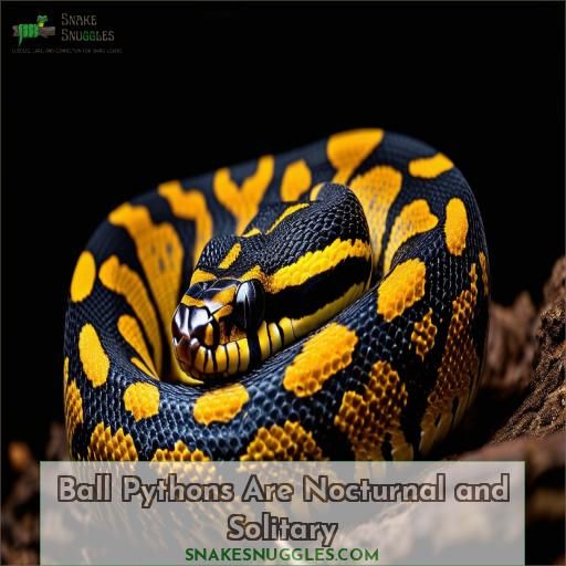 Ball Pythons Are Nocturnal and Solitary