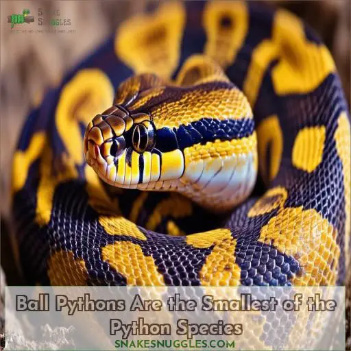 Ball Pythons Are the Smallest of the Python Species