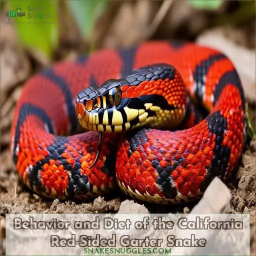 Behavior and Diet of the California Red-Sided Garter Snake