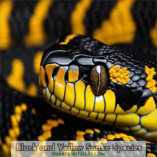 Black and Yellow Snake Species