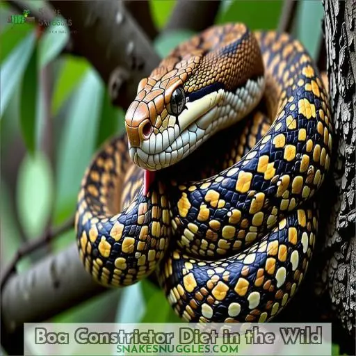 Boa Constrictor Diet in the Wild