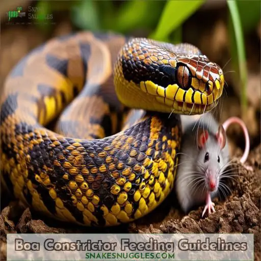 Boa Constrictor Feeding Guidelines