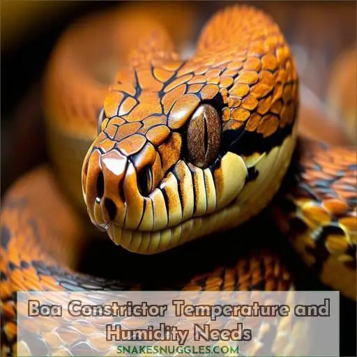 Boa Constrictor Temperature and Humidity Needs