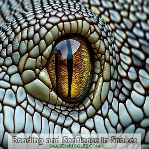 Bonding and Sentience in Snakes