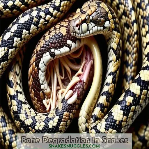 Bone Degradation in Snakes