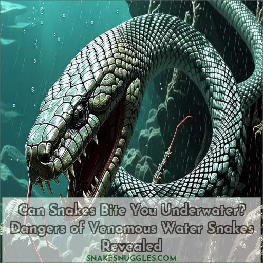 can snakes bite you underwater