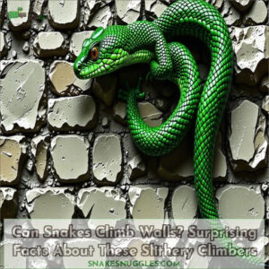 can snakes climb walls