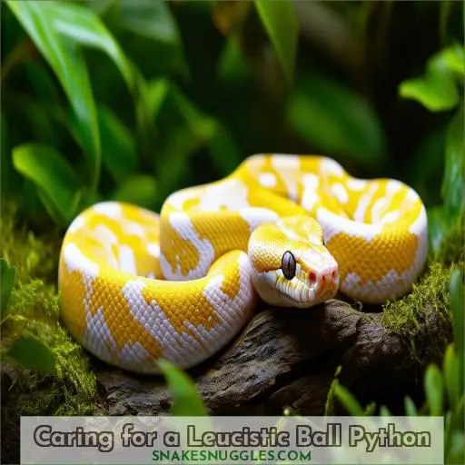 Caring for a Leucistic Ball Python