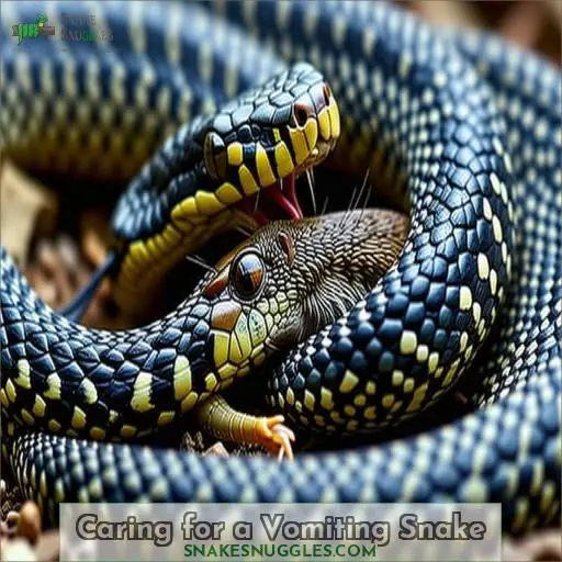 Caring for a Vomiting Snake
