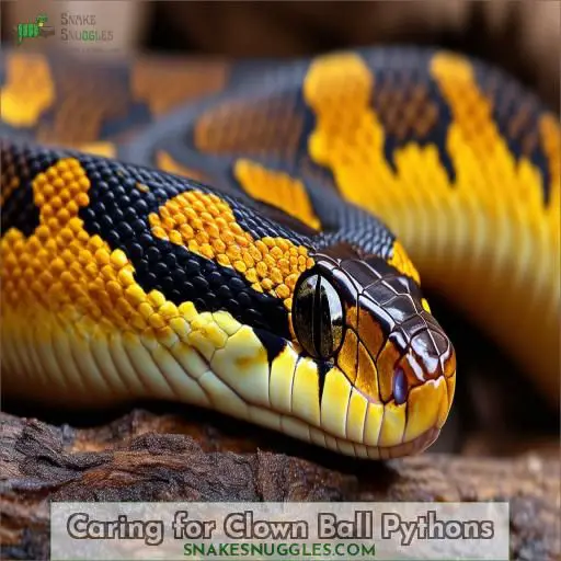 Caring for Clown Ball Pythons