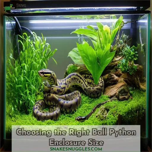 Choosing the Right Ball Python Enclosure Size