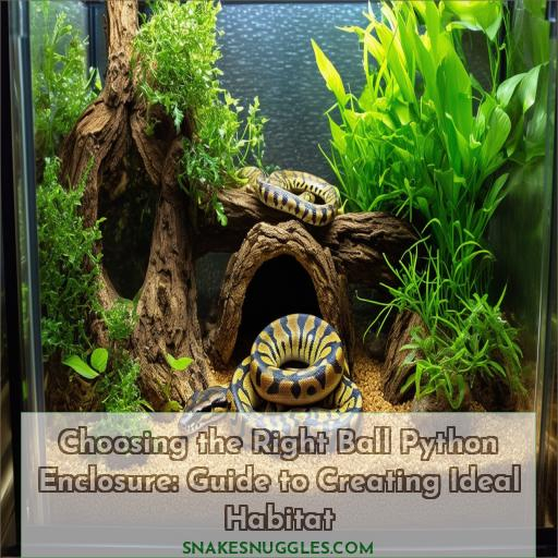 choosing the right ball python enclosure