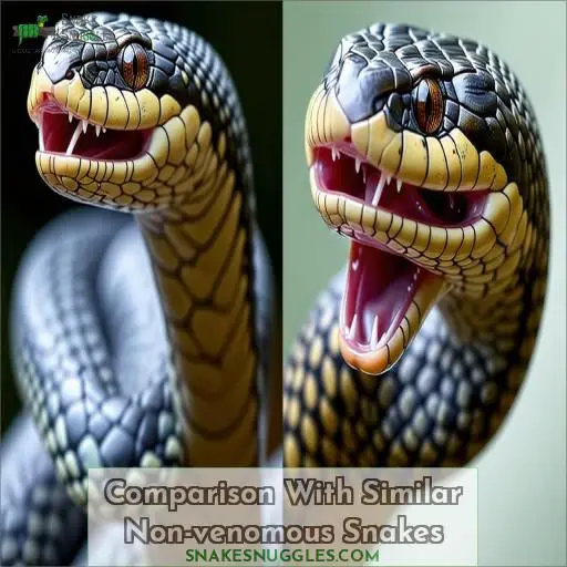 Comparison With Similar Non-venomous Snakes