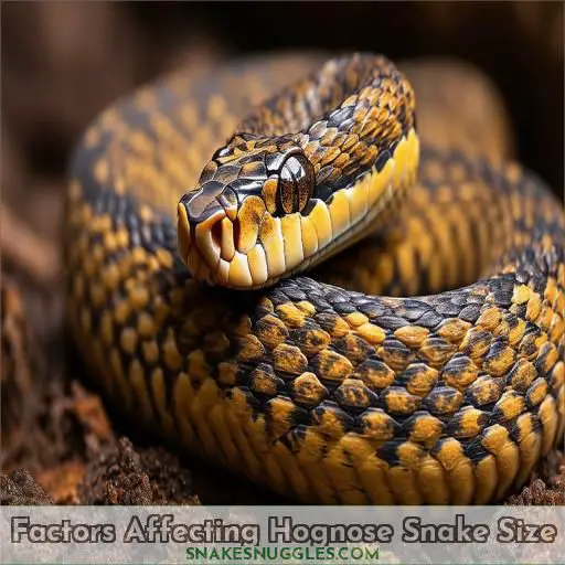 Factors Affecting Hognose Snake Size