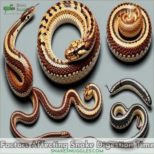 Factors Affecting Snake Digestion Time