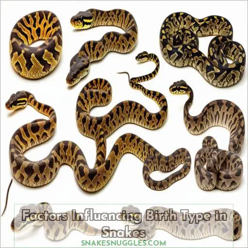 Factors Influencing Birth Type in Snakes