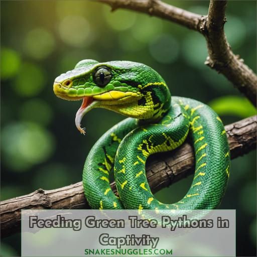 Feeding Green Tree Pythons in Captivity