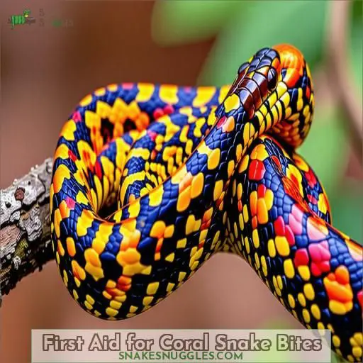 First Aid for Coral Snake Bites