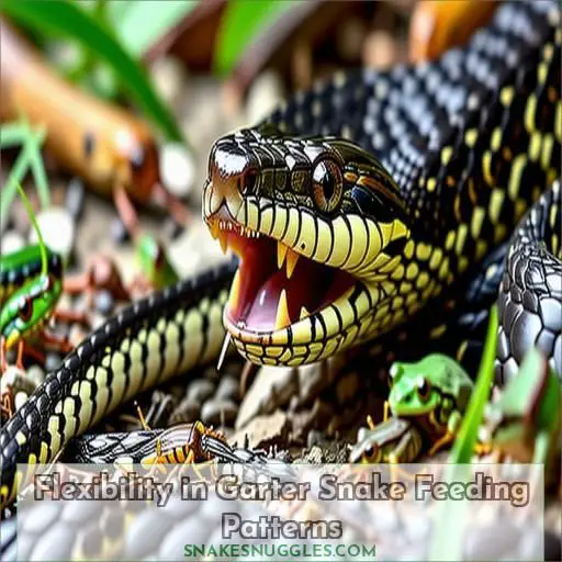 Flexibility in Garter Snake Feeding Patterns