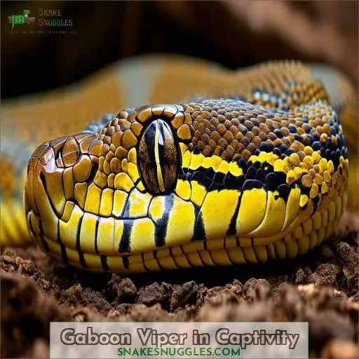 Gaboon Viper in Captivity