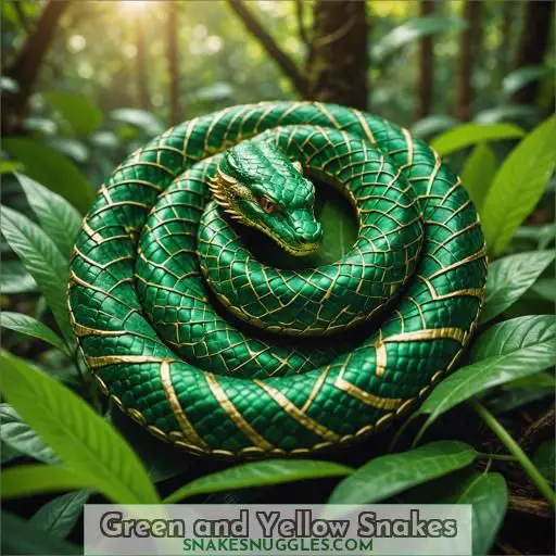 Green and Yellow Snakes