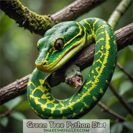 Green Tree Python Diet