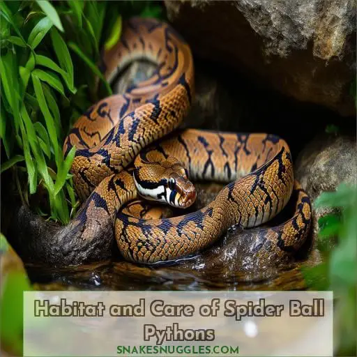 Habitat and Care of Spider Ball Pythons