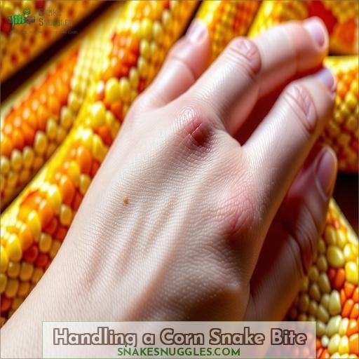 Handling a Corn Snake Bite