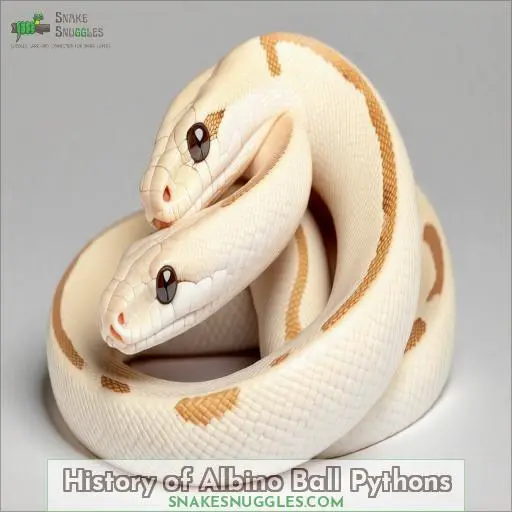 History of Albino Ball Pythons