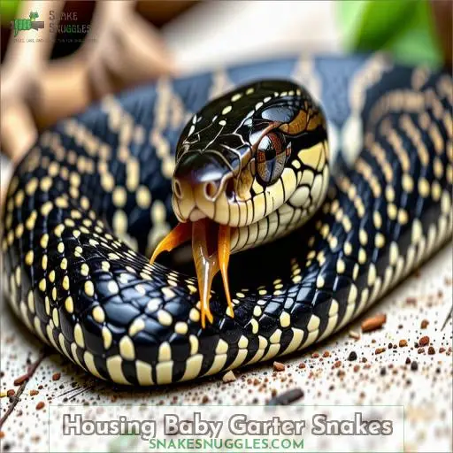 Housing Baby Garter Snakes