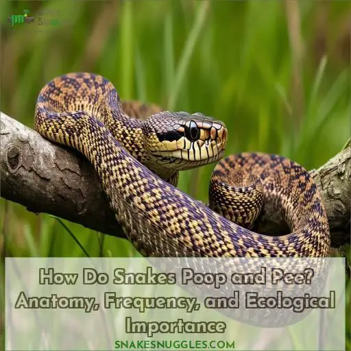 how do snakes poop and pee