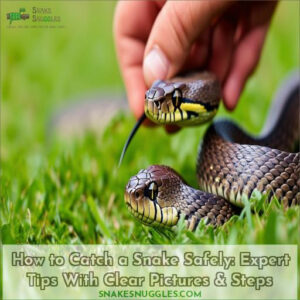 how to catch a snake safely with pictures