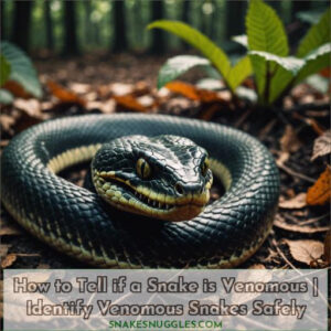 how to tell if a snake is venomous