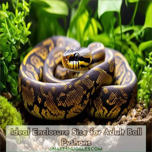 Ideal Enclosure Size for Adult Ball Pythons