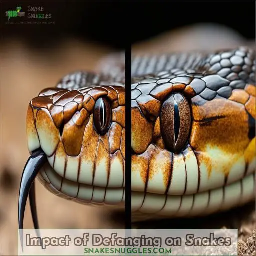 Impact of Defanging on Snakes