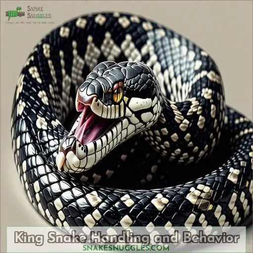 King Snake Handling and Behavior