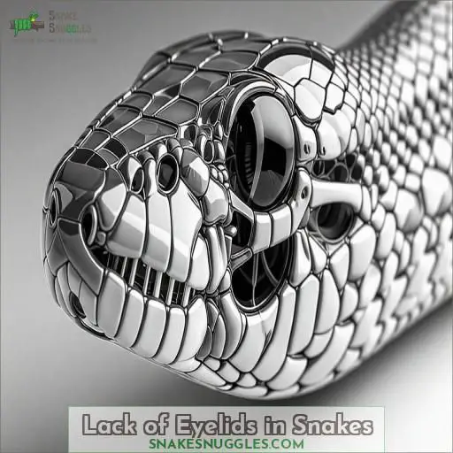 Lack of Eyelids in Snakes