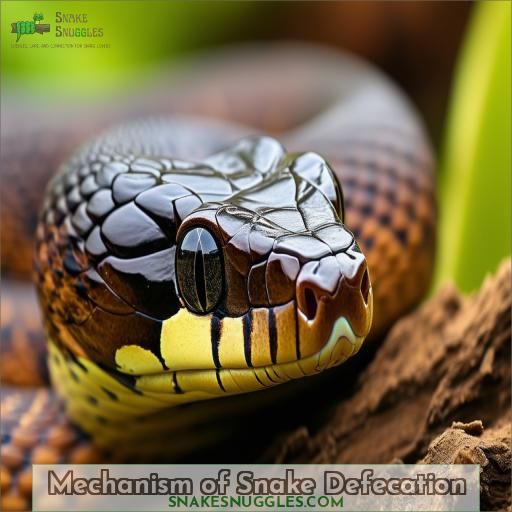 Mechanism of Snake Defecation