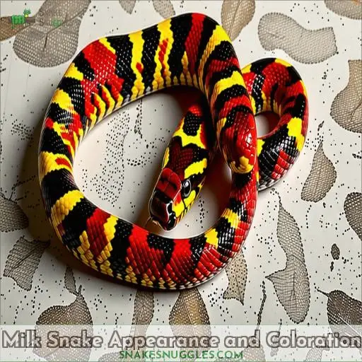 Milk Snake Appearance and Coloration