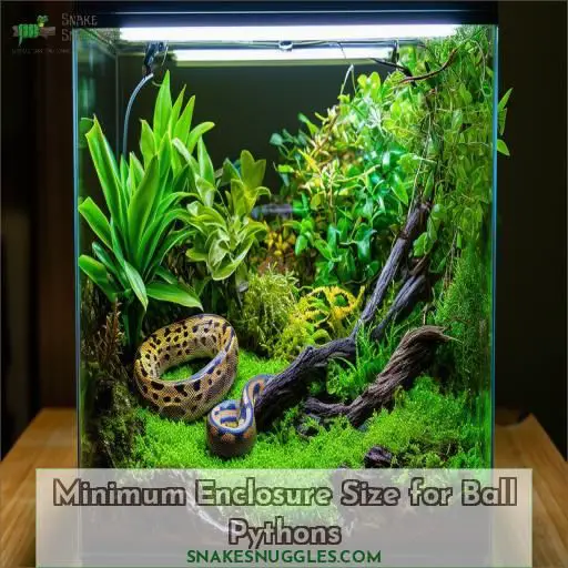 Minimum Enclosure Size for Ball Pythons