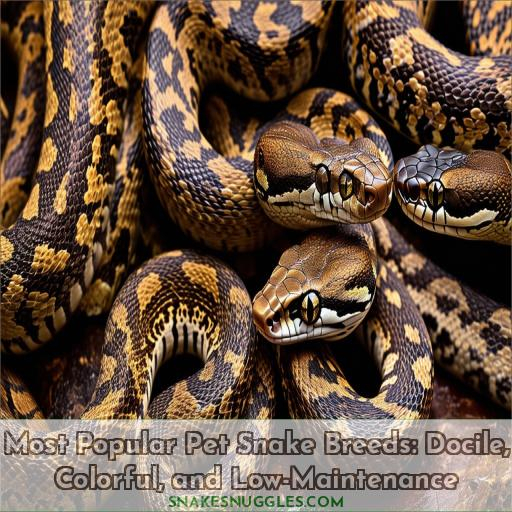 most popular pet snake breeds