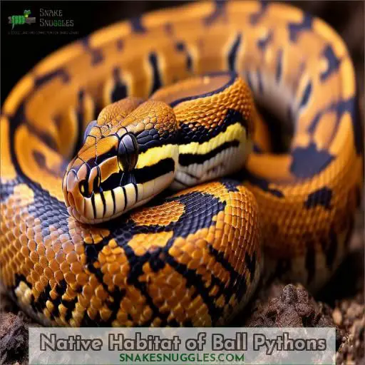 Native Habitat of Ball Pythons