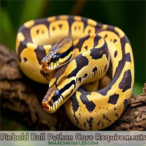 Piebald Ball Python Care Requirements