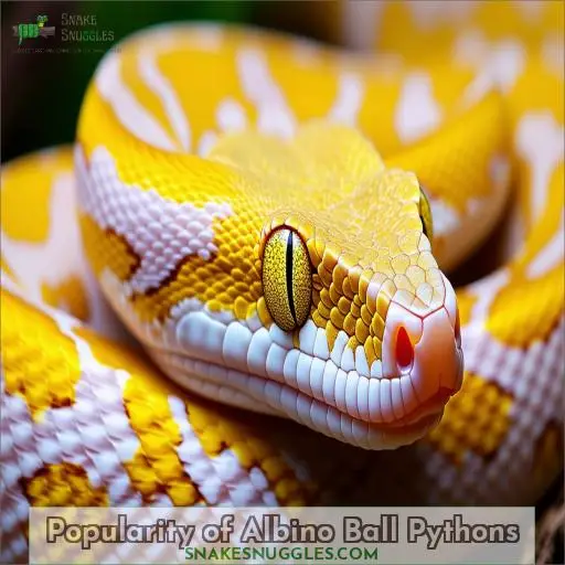Popularity of Albino Ball Pythons