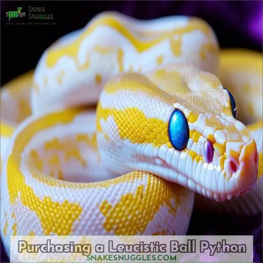 Purchasing a Leucistic Ball Python