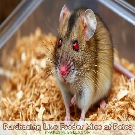 Purchasing Live Feeder Mice at Petco