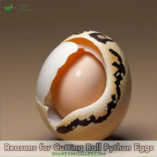 Reasons for Cutting Ball Python Eggs